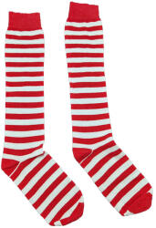 Szuntex zokni SZUNTEX FEHÉR-PIROS csíkos TÉRDZOKNI 43-46 33794