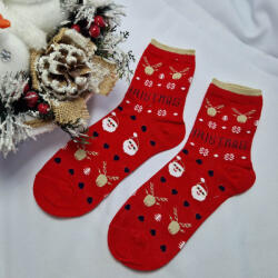 Aura Via Mikulásos-Karácsonyi női CSILLOGÓS zokni 38-41 35417