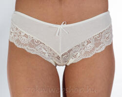 Turbó Csipkés brazil pamut csípőtanga Ecru, M 10156