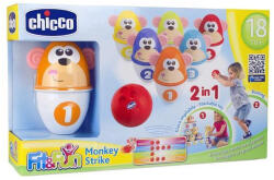 Chicco Fit & Fun Monkey Strike Majmos Bowling és Építőjáték 18 Hónapos Kortól