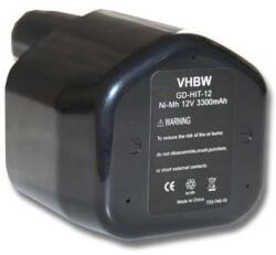VHBW Baterie pentru Hitachi EB1224 / EB12B / EB12G, 12 V, 3.3 Ah (BW800104549)