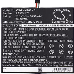 VHBW Baterie pentru Lenovo Miix 700 / Miix 710, 5250 mAh (BW800113325)