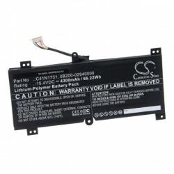 VHBW Baterie pentru Asus GL504GV / G515GV / G715GV / GL764GW, C41N1731, 4300 mAh (BW888202148)