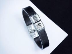 R. M. ékszer Közös életünk 2 egyedi medálos MoMents bőr karkötő (16523RM)