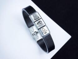 R. M. ékszer Közös életünk 3 egyedi medálos MoMents bőr karkötő (16525RM)