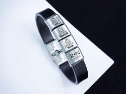 R. M. ékszer Közös életünk 4 egyedi medálos MoMents bőr karkötő (16528RM)