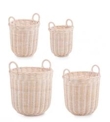 Bizzotto Set 4 cosuri ratan natur Narra 30x34 cm, 38x40 cm, 45x46 cm, 53x52 cm (0380400)
