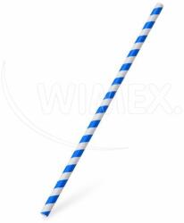 WIMEX s. r. o WIMEX s. r. o. Papír szívószál spirál kék `JUMBO` Ø8mm x 25cm [100 db]