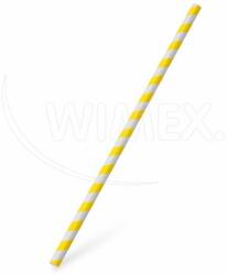 WIMEX s. r. o WIMEX s. r. o. Papír szívószál spirál sárga `JUMBO` Ø8mm x 25cm [100 db]