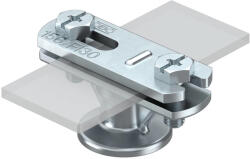 Obo Bettermann 5230462 113 B-Z-HD-FL vezetéktartó laposvezetőhöz 30mm G galvanikusan horganyzott, DIN EN 12329 (5230462)