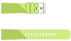 gigapack Pótszíj (univerzális, 20 mm, szilikon, állítható, csíkos minta) NEONZÖLD Garmin Swim Watch, Huawei Watch GT 2 42mm, Samsung Galaxy Watch Active 2 44mm (SM-R820N), Samsung Galaxy Watch Active 2 (GP-825