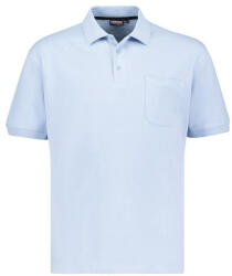 ADAMO cămașă polo pentru bărbați 139311 oversize Albastru deschis 8XL