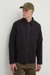 A-cold-wall* pamut kabát Zip Overshirt fekete, átmeneti, oversize, ACWMSH138A - fekete S