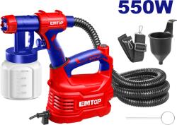 EMTOP Pistol de vopsit 550W, capacitate 800ml - ESGN50001, EMTOP (ESGN50001)