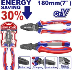 EMTOP Cleste combinat cu efect de parghie ridicat 180mm (7 ) - EPLRC0721, EMTOP (EPLRC0721) Cleste