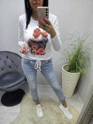 Norafashion Csinos anya-fia mintás hosszú ujjú felső (822593)