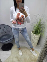 Norafashion Csinos anya-lánya mintás hosszú ujjú felső (196457)