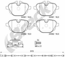 BRECK set placute frana, frana disc BRECK 24561 00 552 00 (24561 00 552 00)