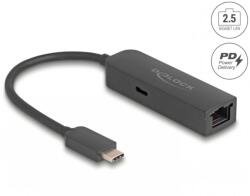 Delock Placa retea USB type C la 2.5 Gigabit LAN + PD 100W, Delock 66938 (66938)