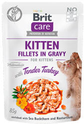 Brit Cat Kitten Fillets in Gravy With Tender Turkey, Set 10 X 85 g