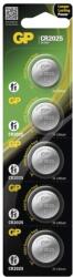 GP Batteries lithium gombelem CR2025 5db/bliszter (B1525)