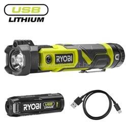 RYOBI RLP4-120G 4V USB Lithium lámpa lézerrel, 1x 2, 0Ah akkumulátor, töltő (RYOBI_5133006131) (RYOBI_5133006131)