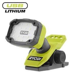 RYOBI RLC4-0 4V USB Lithium csíptethetős lámpa, akkumulátor és töltő nélkül (RYOBI_5133006312) (RYOBI_5133006312)