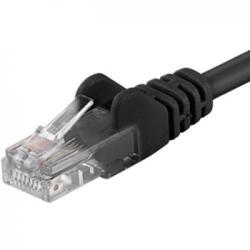  Patchcord UTP RJ45-RJ45 Cat. 5e 0.5m, negru, cupru integral, 26AWG (UTP-5E-0.5-BK)