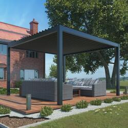Avenberg bioklimatikus pergola elektromos lamellákkal 4x3m, LED világítás, ZA23354