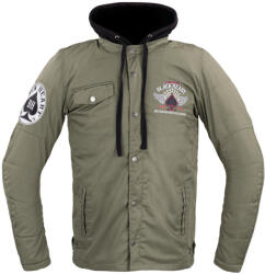 W-TEC Black Heart Férfi Aramid-szálas motoros kabát W-TEC Black Heart Hat Skull Jacket Kalap Koponya 4XL