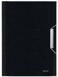 Leitz Harmonikamappa, A4, PP, 6 rekeszes, LEITZ "Style", szaténfekete (E39570094) - primatinta