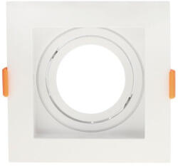 OPTONICA Beépíthető spot keret, négyzetes, GU10-es foglalat, fehér / MAX 35W/ IP20 / OT2050 (2050)