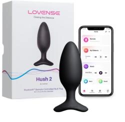 Lovense Dop Anal cu Vibratii Lovense Hush 2, Bluetooth Control, M - 4.45 cm