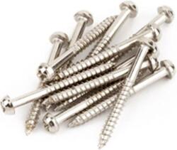 Fender 0016295049 Jazzmaster/Telecaster pickup mounting screws, nickel, 12pcs