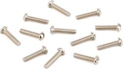 Fender 0018376049 pickup mounting screws, slotted machine, vintage & #039; 50s Tele, 6-32 x 5/8, round head, 12 pcs