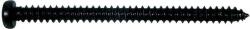 Boston PS-12-B pickup screw, 2, 6x35mm, 12pcs, dome head, tapping, black