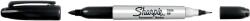 Sharpie Перманентен маркер Sharpie Twin Tip, двувърх, черен (27241-А-ЧЕРЕН)