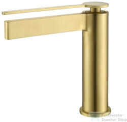 AREZZO design Elegant mosdó csaptelep, leeresztő nélkül, szálcsiszolt arany AR-5095BG (AR-5095BG)