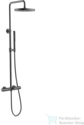 AREZZO design ELEGANT 3 funkciós termosztátos zuhanyrendszer, gun metal AR-3095GM (AR-3095GM)