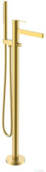 AREZZO design ELEGANT szabadon álló kádtöltő csaptelep, szálcsiszolt arany AR-10095BG (AR-10095BG) - furdoszoba-szaniter