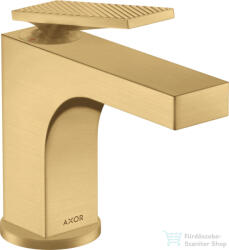 Hansgrohe AXOR CITTERIO 90 mosdó csaptelep automata leeresztővel, rombuszmetszéses fogantyúval, szálcsiszolt arany hatású 39001250 (39001250)