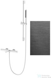 AREZZO design ELEGANT termosztatikus kádcsaptelep zuhanyszettel , gun metal AR-1295GM (AR-1295GM)