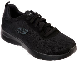 Skechers Dynamight 2.0 Homespun 12963-BBK női fűzős fekete sportcipő 06961