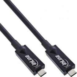 InLine Cablu USB 3.2 Gen2 type C AOC 4K144Hz 60W T-T 15m, InLine IL35798A (IL35798A)