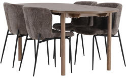  Étkezőgarnitúra Dallas 4132 (Barna + Fekete)