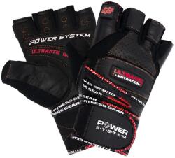 Power System Ultimate Motivation Black/Red Fitness kesztyű XXL