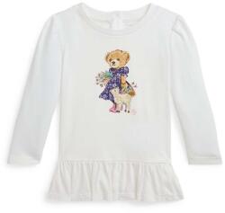 Ralph Lauren baba pamut hosszú ujjú fehér, 310952348001 - fehér 85-90