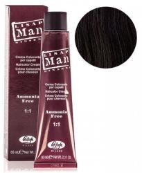 Lisap Man ammóniamentes hajfesték férfiaknak 60 ml, 3 sötétbarna - hairpower