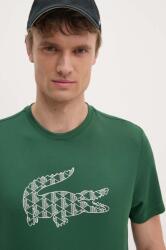 Lacoste t-shirt zöld, férfi, nyomott mintás, TH2623 - zöld S