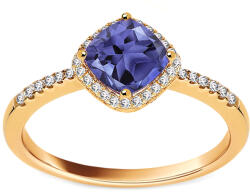 Heratis Forever Lenyűgöző 1, 00 ct tanzanit gyűrű gyémántokkal DIHU008
